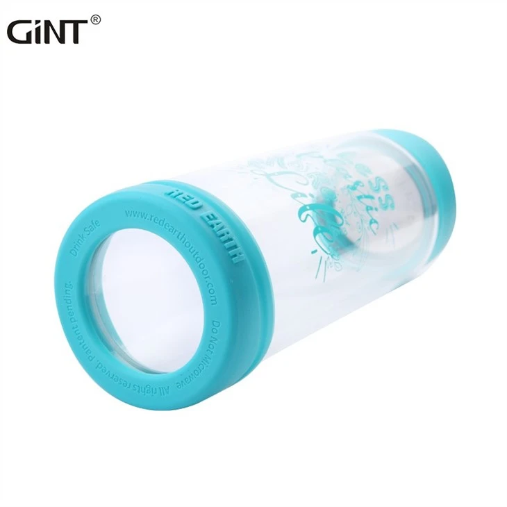 High Quality 370ml Unbreakable Crystal Travel Glass Water Bottles
