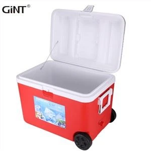 50L ビッグ断熱モダンレッドクーラーボックス